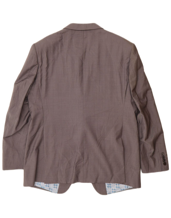 Marks & Spencer Herren-Blazer mit 2 Knöpfen, UK 38, mittelgraue Wolle