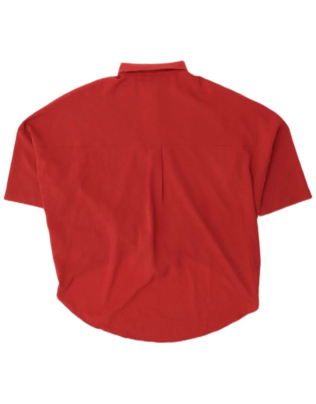 French Connection Damen-Kurzarm-Hemdbluse, Gr. 40, Größe L, Rot