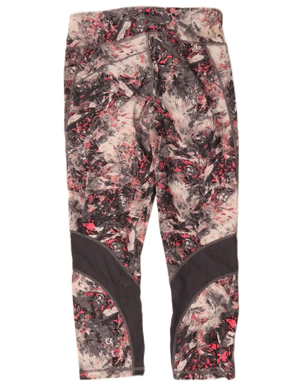 Calvin Klein Womens Abstract Pattern Leggings UK 8 Small Mehrfarbig