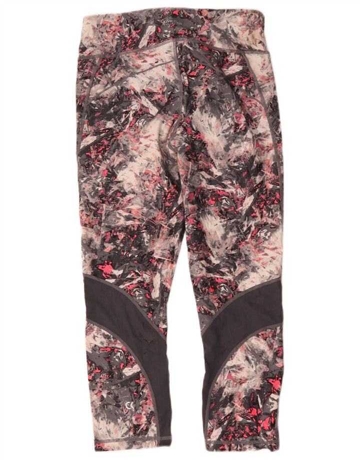 Calvin Klein Womens Abstract Pattern Leggings UK 8 Small Mehrfarbig