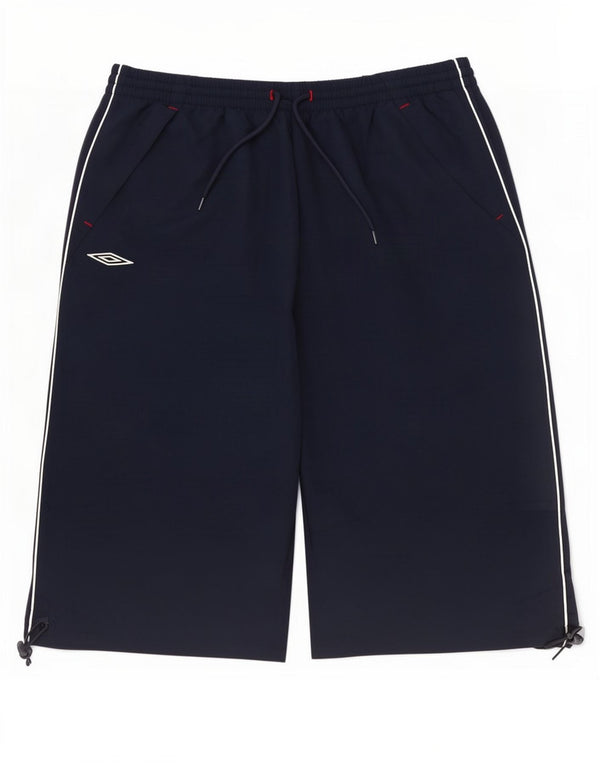 Umbro Herren Bermuda Sport Shorts XL Marineblau Polyester