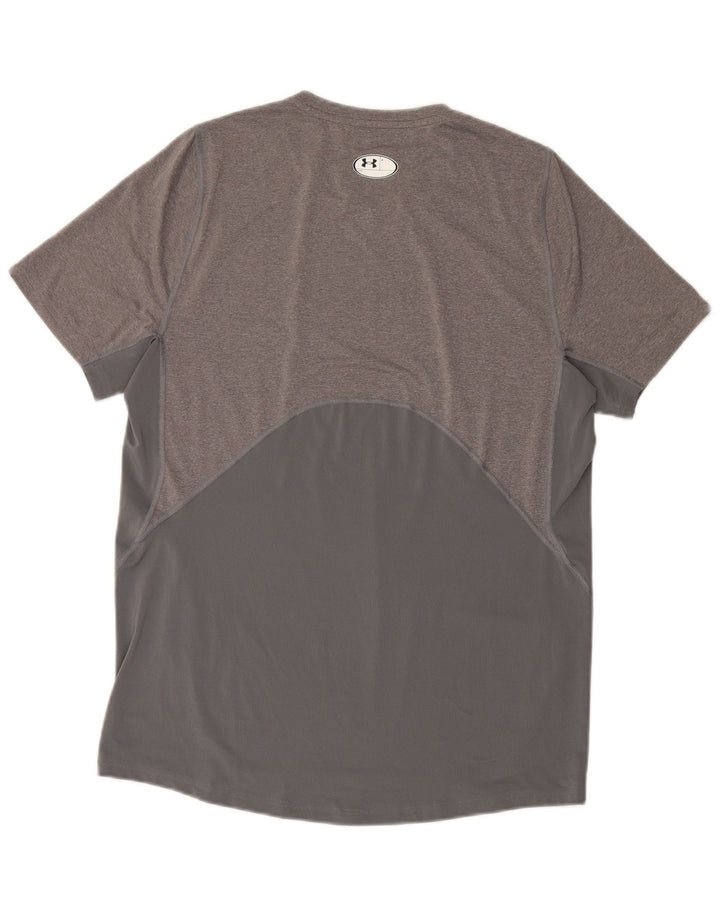 Under Armour Herren-T-Shirt mit tailliertem Schnitt, groß, grau gefleckt