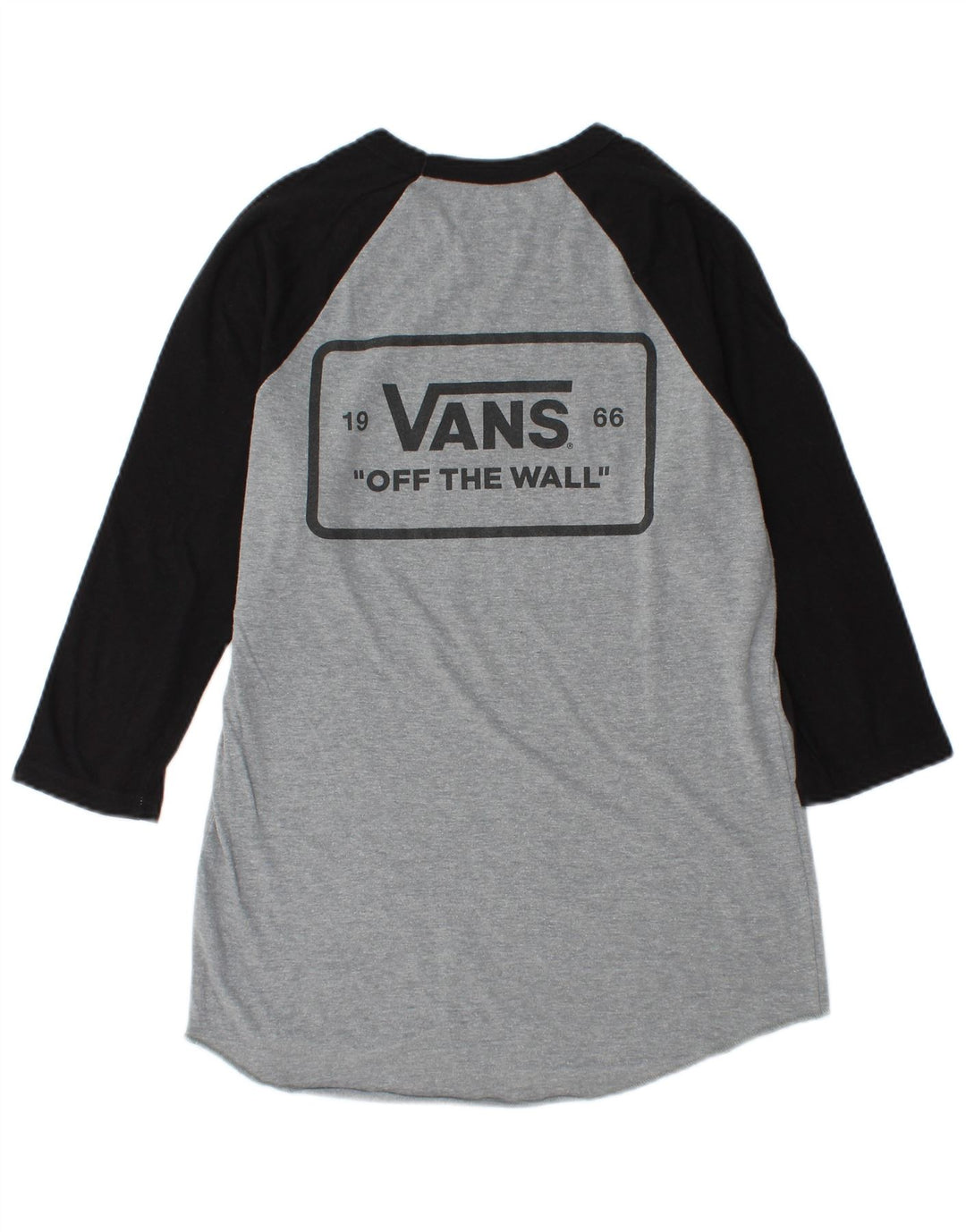Vans Herren-Grafikoberteil, 3/4-Ärmel, klein, graue Baumwolle