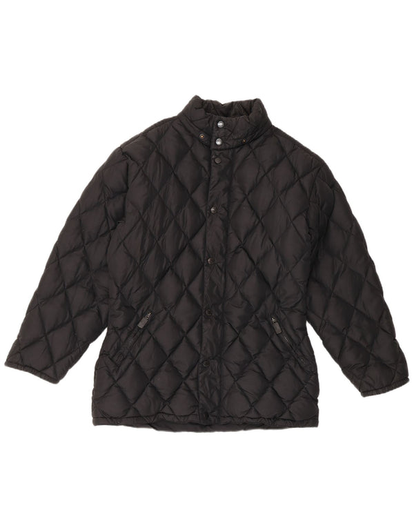 Alberto Aspesi Womens Quilted Padded Jacket UK 36 Small Black
