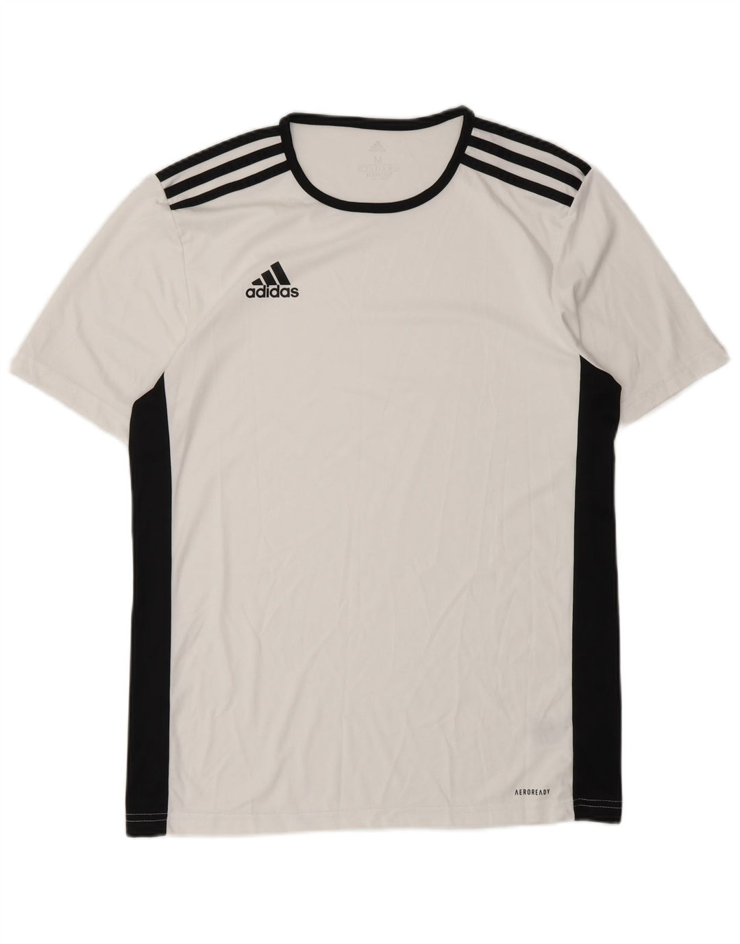 Adidas Herren Aeroready T-Shirt Top Mittelweißes Colourblock-Polyester