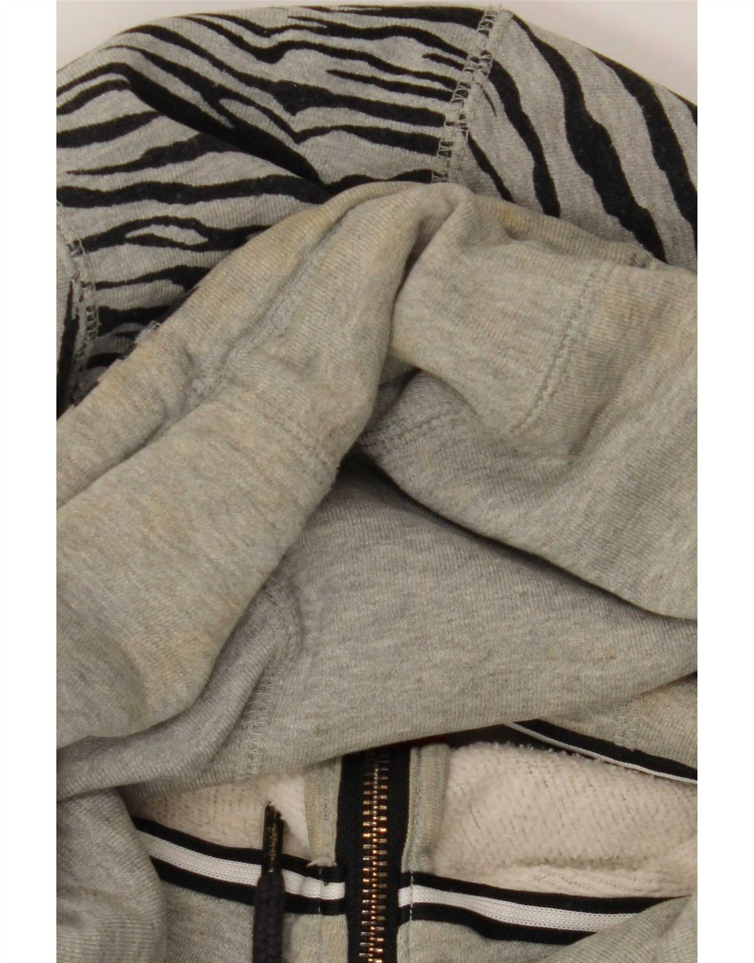 Nike Damen-Übergröße UK 20 2XL Graue Baumwolle mit Animal-Print