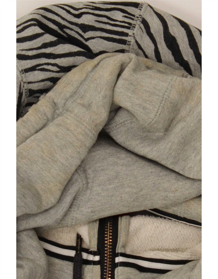 Nike Damen-Übergröße UK 20 2XL Graue Baumwolle mit Animal-Print