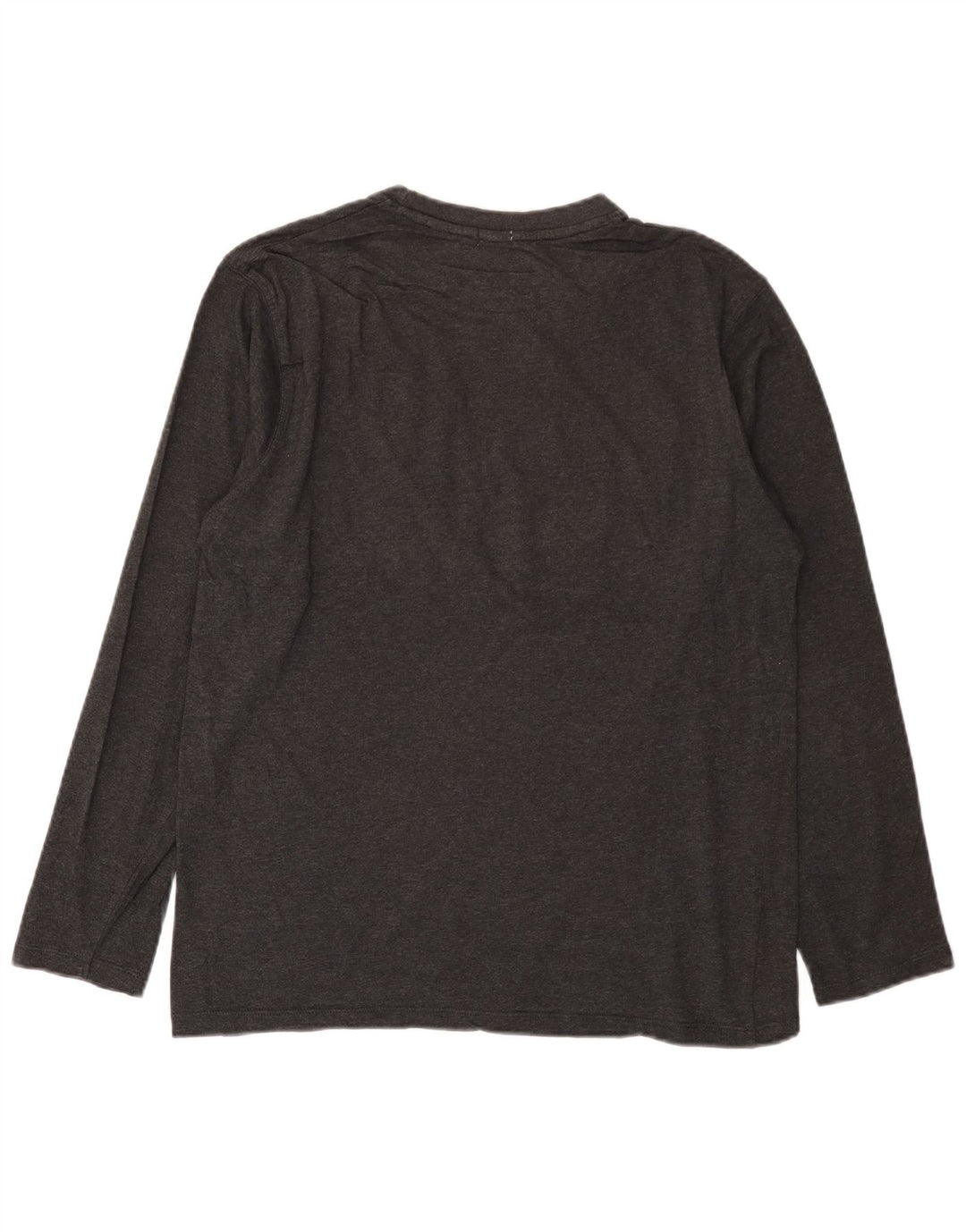 Russell Athletic Herren-Oberteil mit Grafik, langärmelig, groß, aus grauer Baumwolle