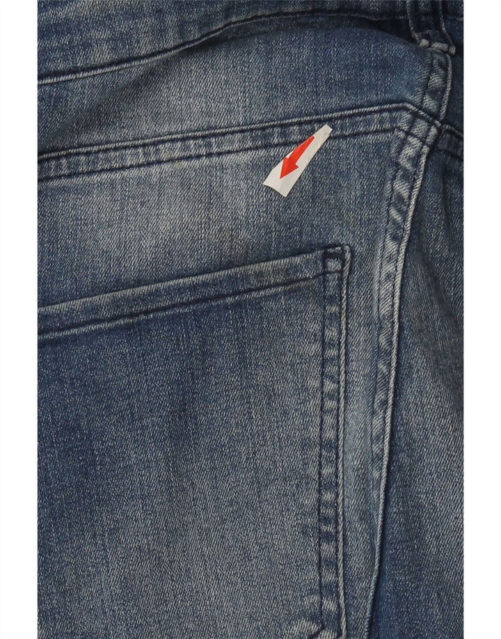 Zara Herren Distressed Slim Jeans EU 40 Medium W31 L28 Blauer Farbblock