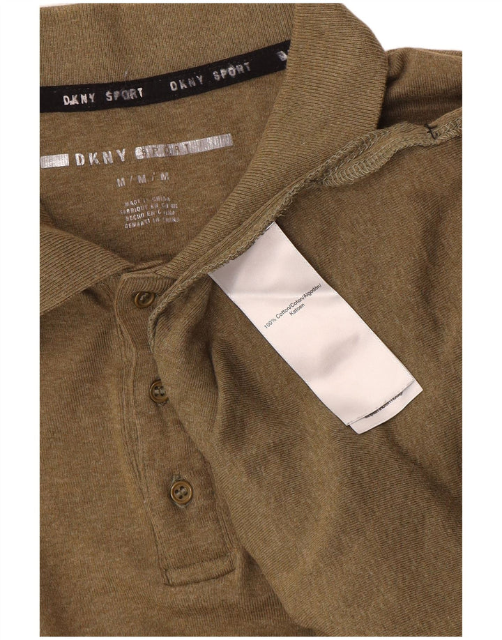 Dkny Herren-Poloshirt aus mittlerer Khaki-Baumwolle