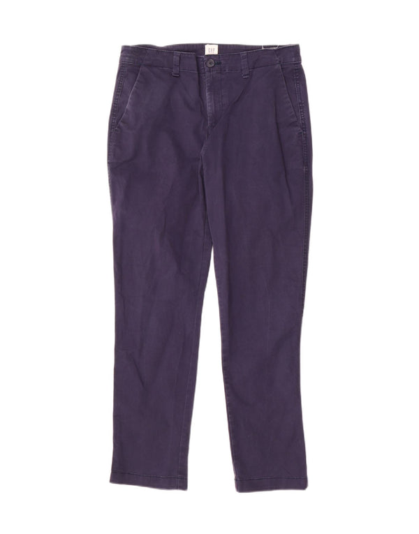 Gap Damen Girlfriend-Chinohose US 4 Small W29 L27 Marineblaue Baumwolle