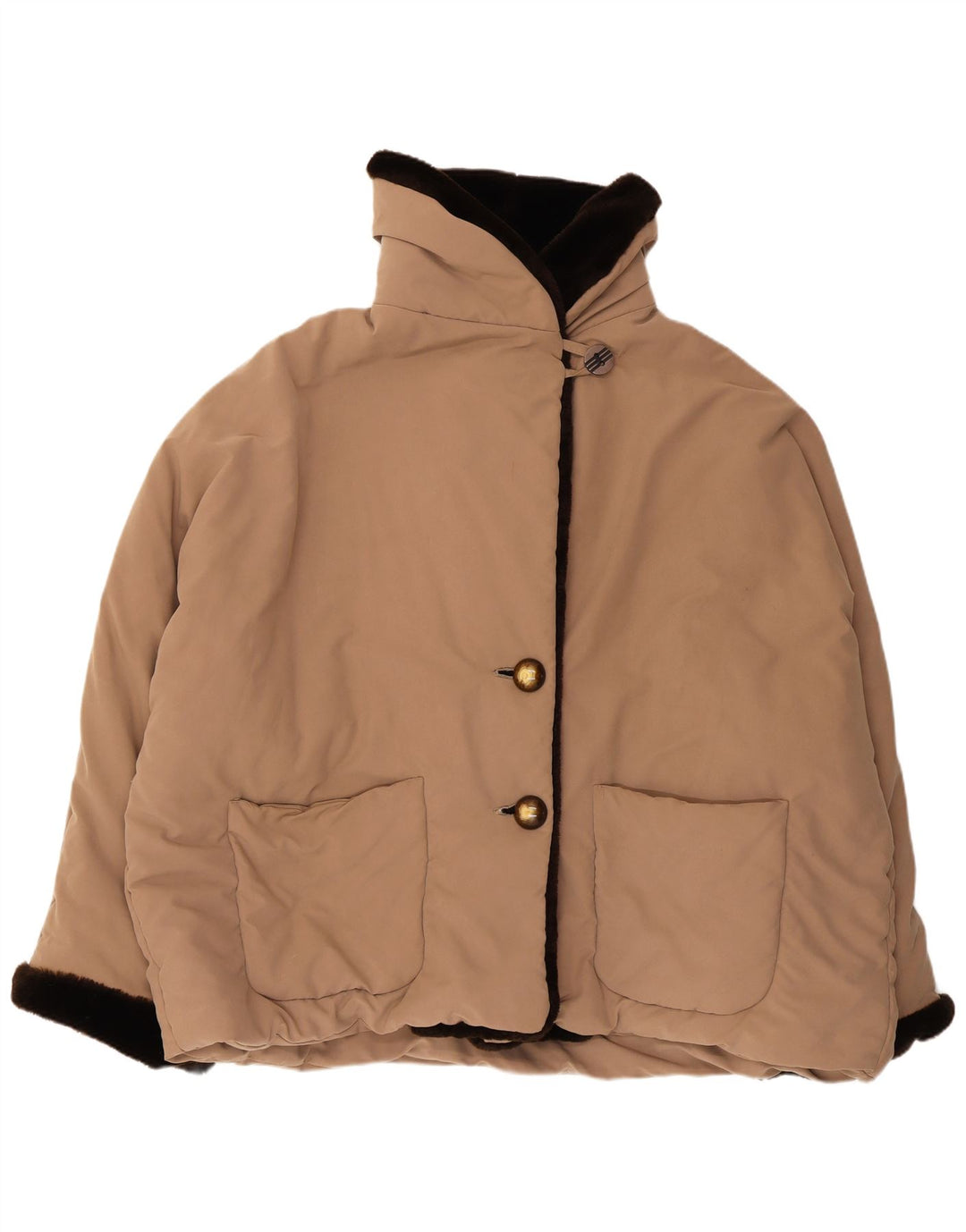 Belfe & Belfe Damen Übergroße wattierte Jacke UK 14 Mittelbeige