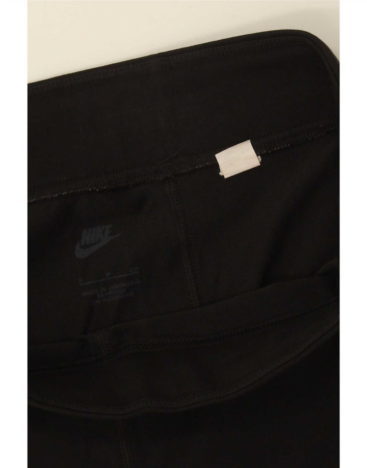 Nike Damen Graphic Leggings UK 10 Small Schwarz