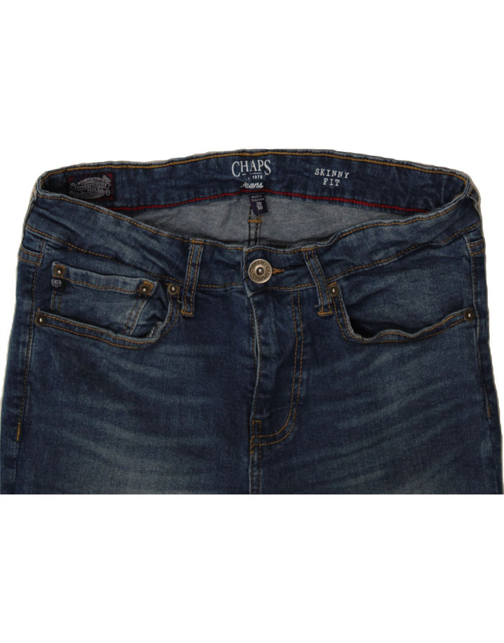 CHAPS Womens Skinny Jeans W30 L30 Blue Cotton Vintage Chaps and Second-Hand Chaps from Messina Hembry 