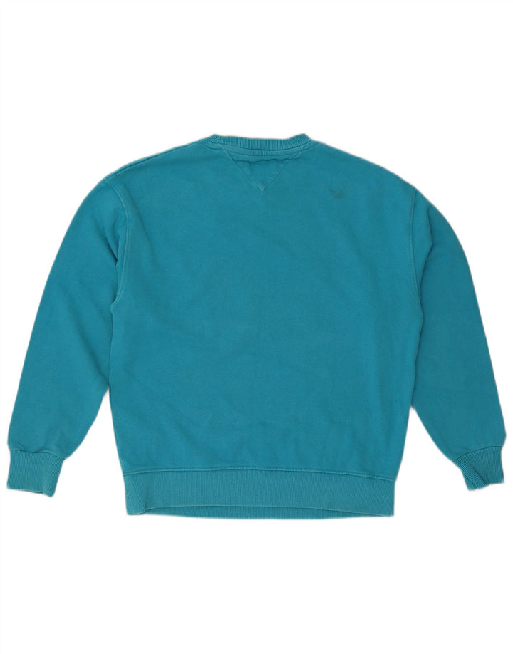 Tommy Hilfiger Herren-Sweatshirt mit Grafik, klein, blau, Baumwolle