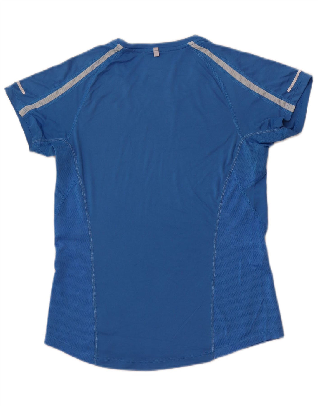 NIKE Damen Dri Fit T-Shirt Top UK 8/10 Small Blau Polyester Sport