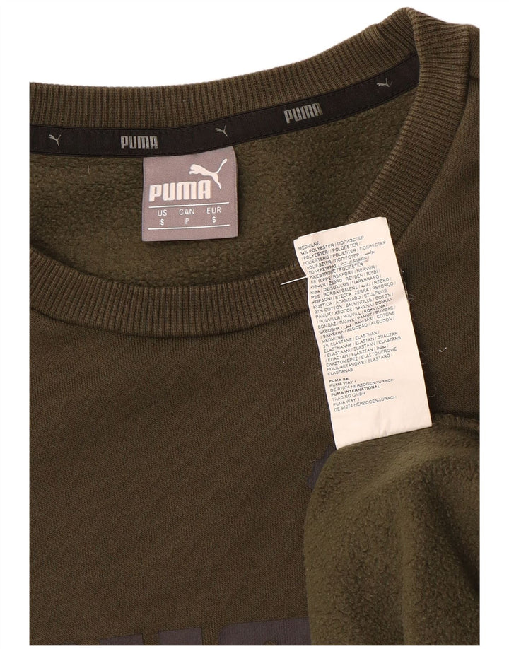 Puma Herren Grafik-Sweatshirt-Pullover, klein, Khaki, Baumwolle