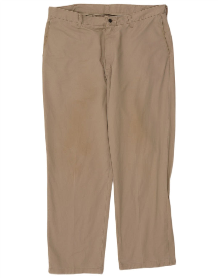 LEE Herren gerade Chinohose W38 L30 Beige Baumwolle