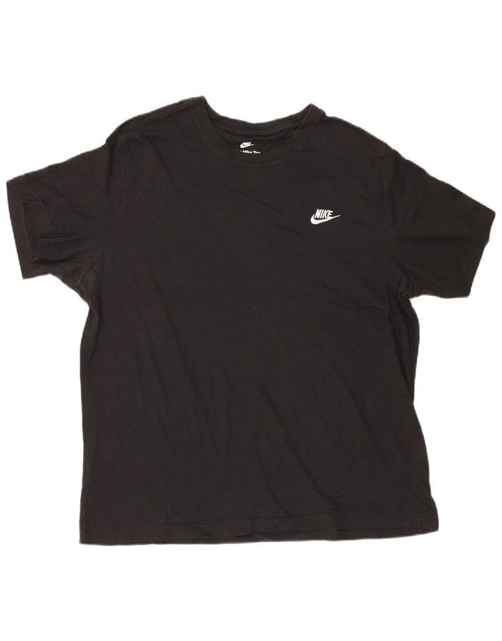 Nike Herren T-Shirt Top XL Schwarz Baumwolle