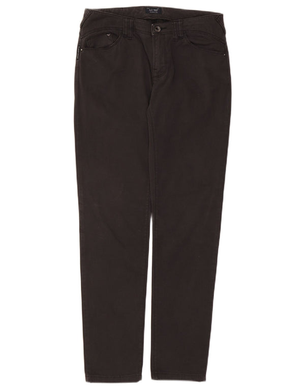 Armani Damen Slim Jeans W28 L28 Schwarze Baumwolle