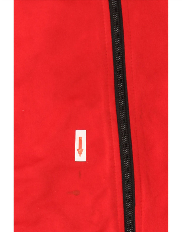 ADIDAS Jungen-Trainingsanzug-Top-Jacke, 15–16 Jahre, rotes Farbblockdesign