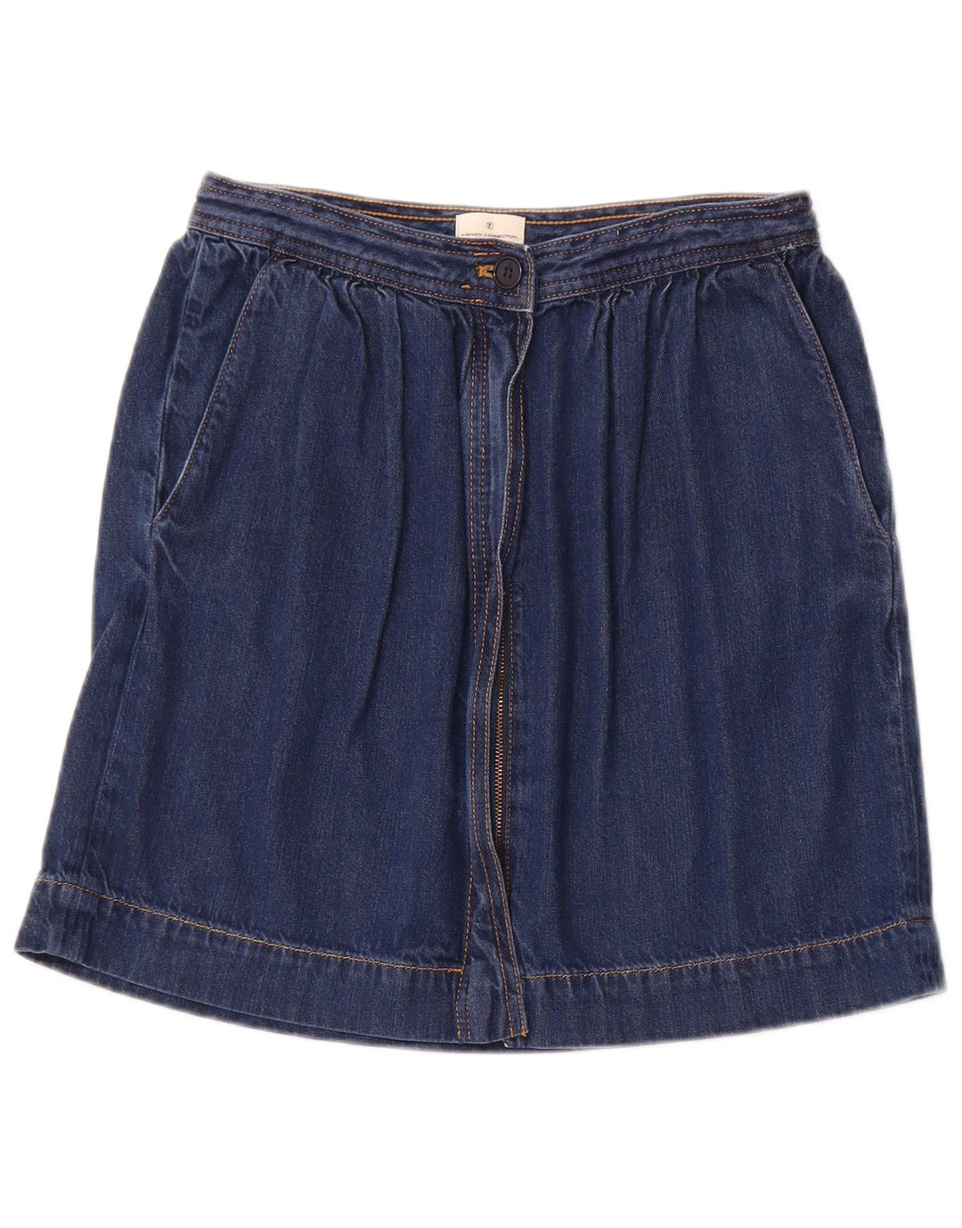 FRENCH CONNECTION Damen Jeansrock UK 10 Small W26 Blau