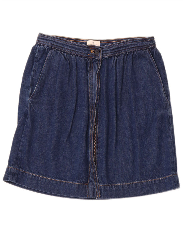 FRENCH CONNECTION Damen Jeansrock UK 10 Small W26 Blau