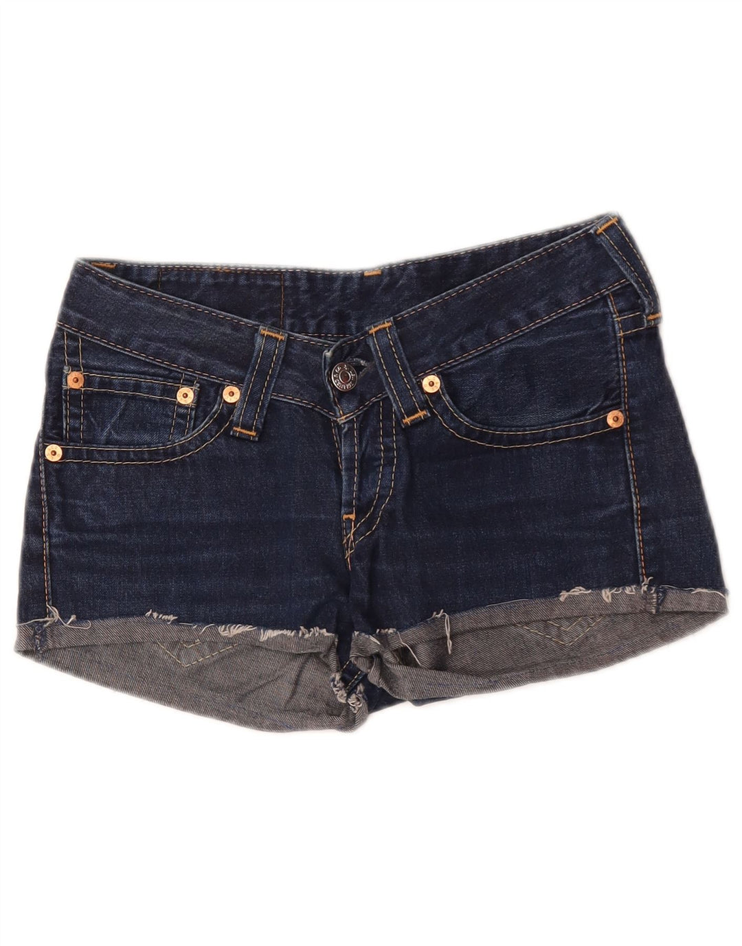 Levi's Damen 927 Jeansshorts W28 Mittelmarineblau