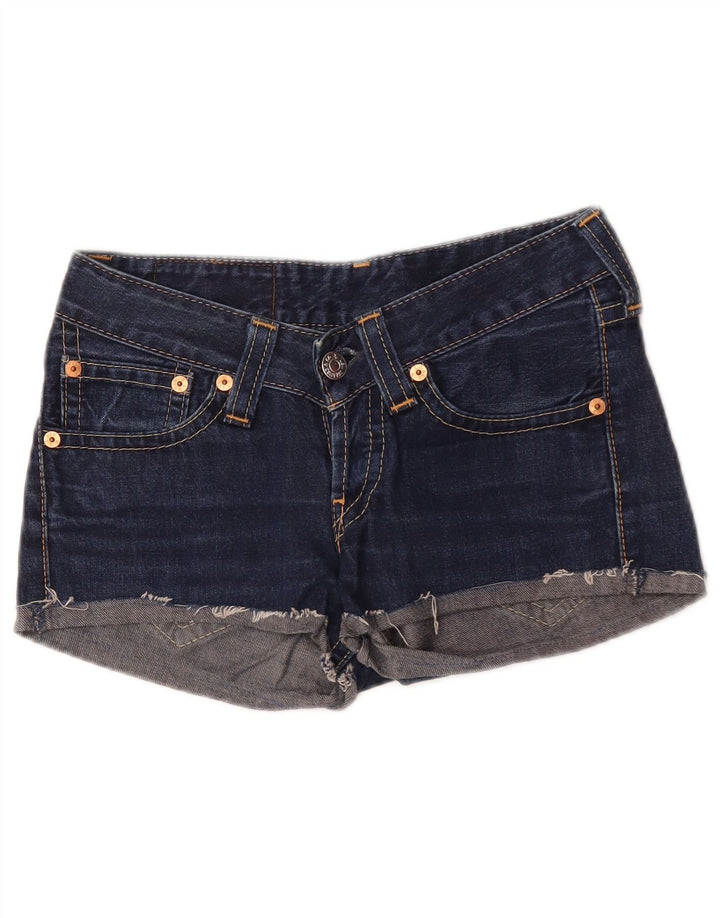Levi's Damen 927 Jeansshorts W28 Mittelmarineblau