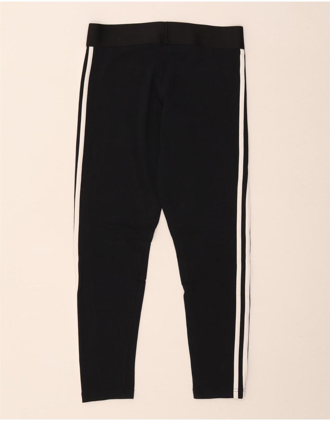Adidas Damen Leggings UK 12/14 Medium Schwarz
