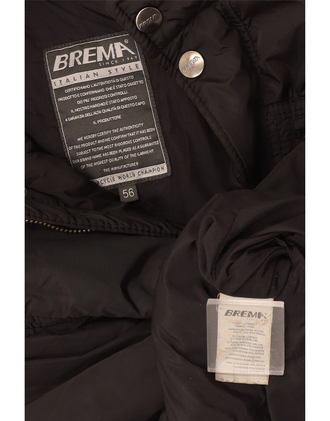 Brema Herren-Utility-Jacke UK 38 Mittelschwarzes Polyamid
