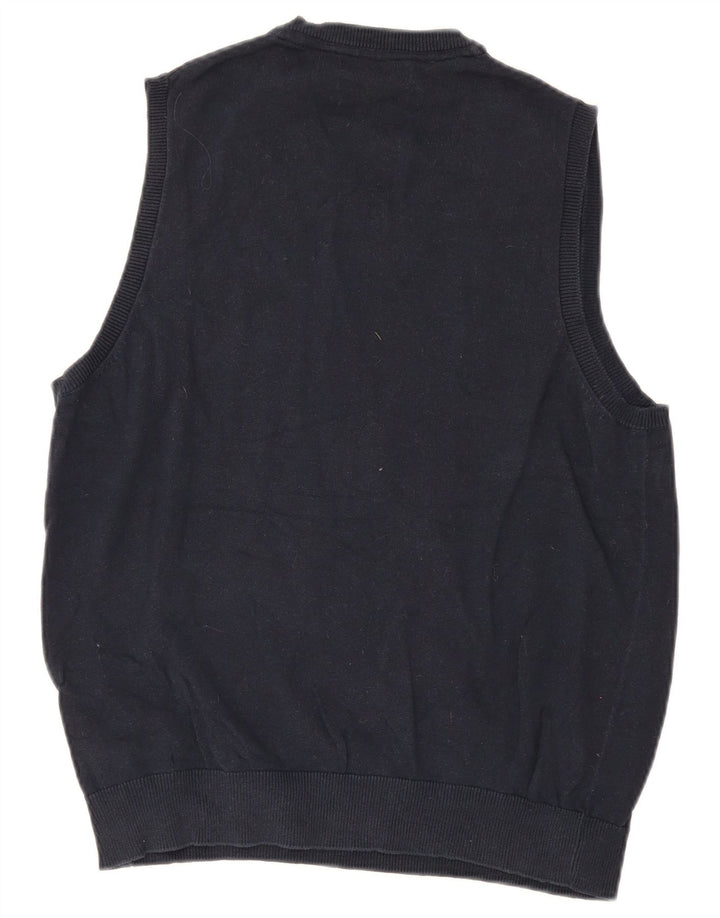 Marks & Spencer Herren-Weste-Tanktop aus mittelblauer, marineblauer Baumwolle