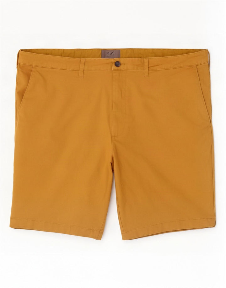 Marks & Spencer Herren Chinoshorts W42 2XL Beige Baumwolle