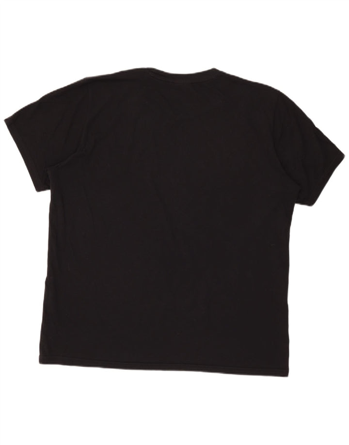 Champion Herren-T-Shirt mit Grafik, mittelschwarze Baumwolle