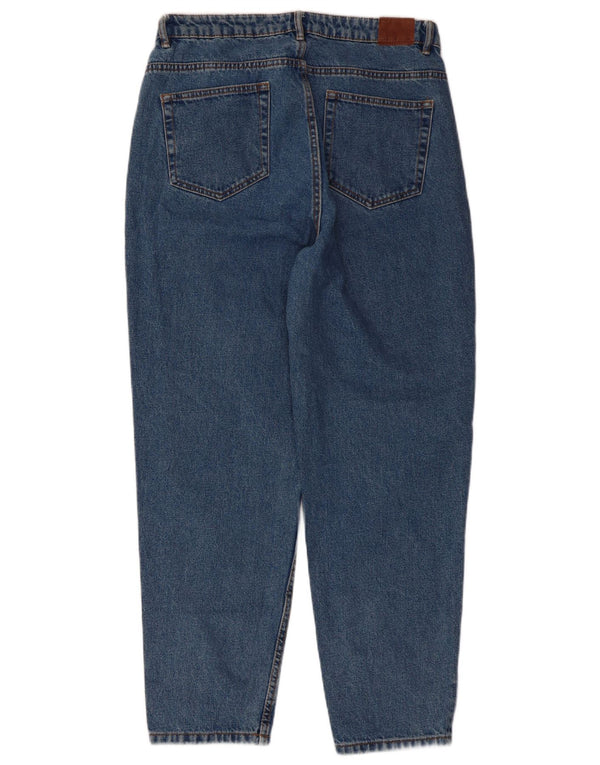 Zara Damen Trafaluc High Waist Tapered Jeans EU 42 Large W32 L28 Blau