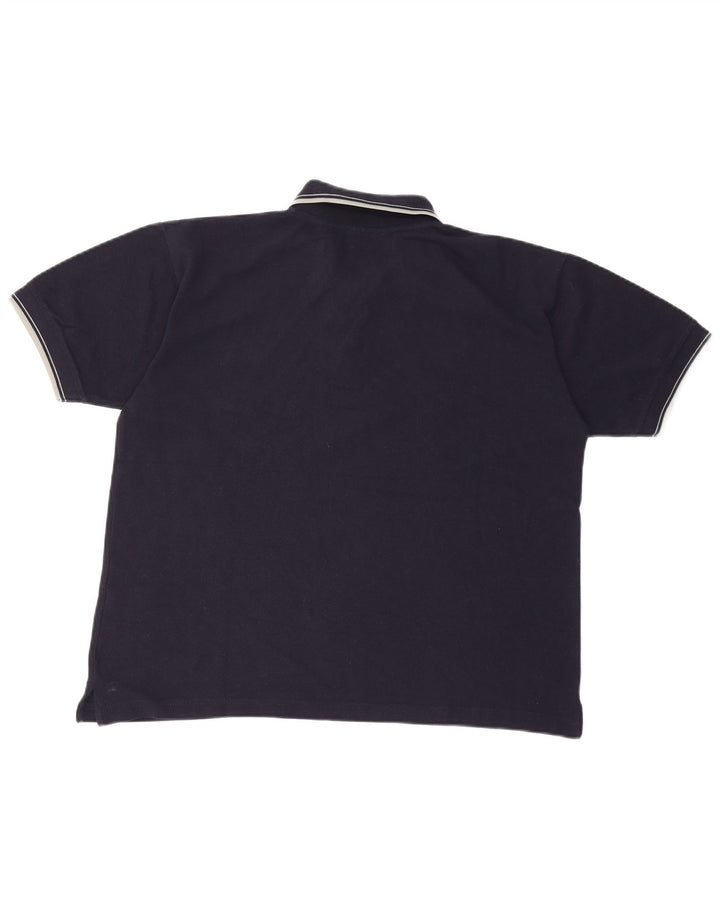 KAPPA Mens Polo Shirt XL Navy Blue Cotton
