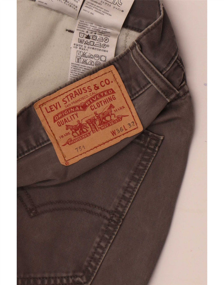 Levi's Herren 751 Straight Jeans W36 L32 Graue Baumwolle