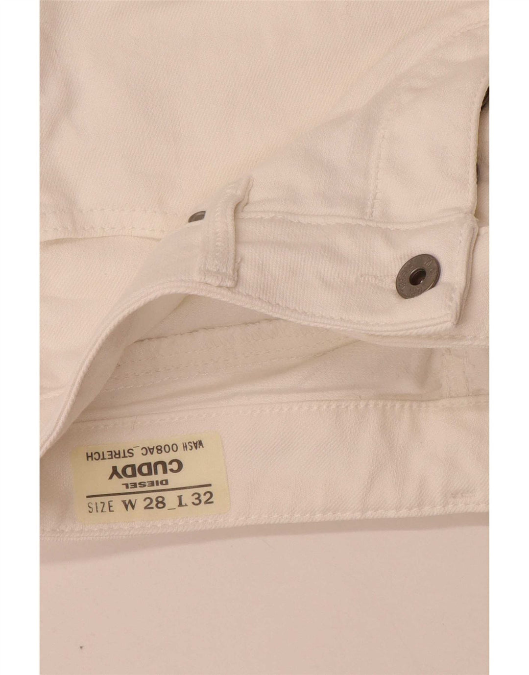 Diesel Damen Cuddy Slim Jeans W28 L29 Weiße Baumwolle