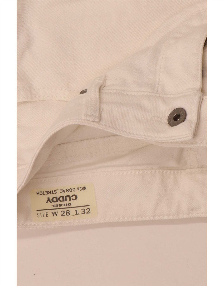 Diesel Damen Cuddy Slim Jeans W28 L29 Weiße Baumwolle