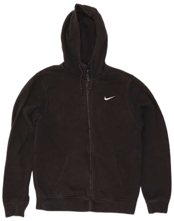 Nike Herren-Kapuzenpullover mit Reißverschluss, Größe S, schwarze Baumwolle