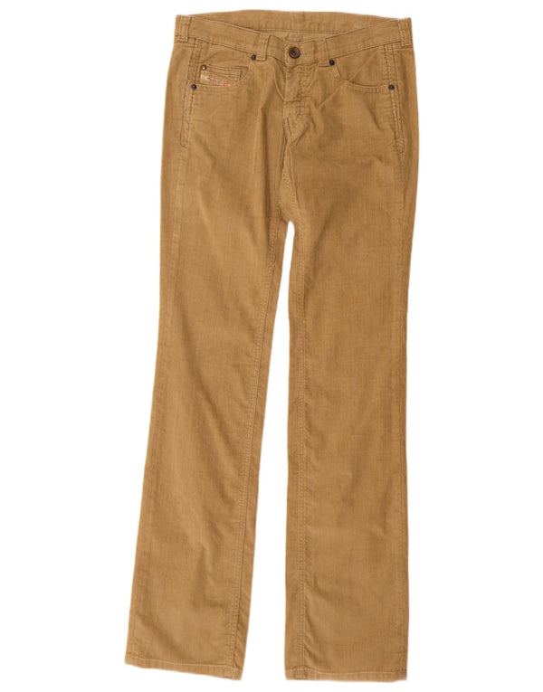 Diesel Gerade Damen-Cordhose W28 L34 Beige Baumwolle