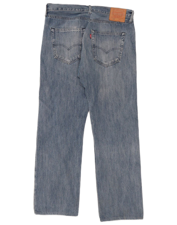 Levi's Herren 501 Straight Jeans W36 L32 Blaue Baumwolle