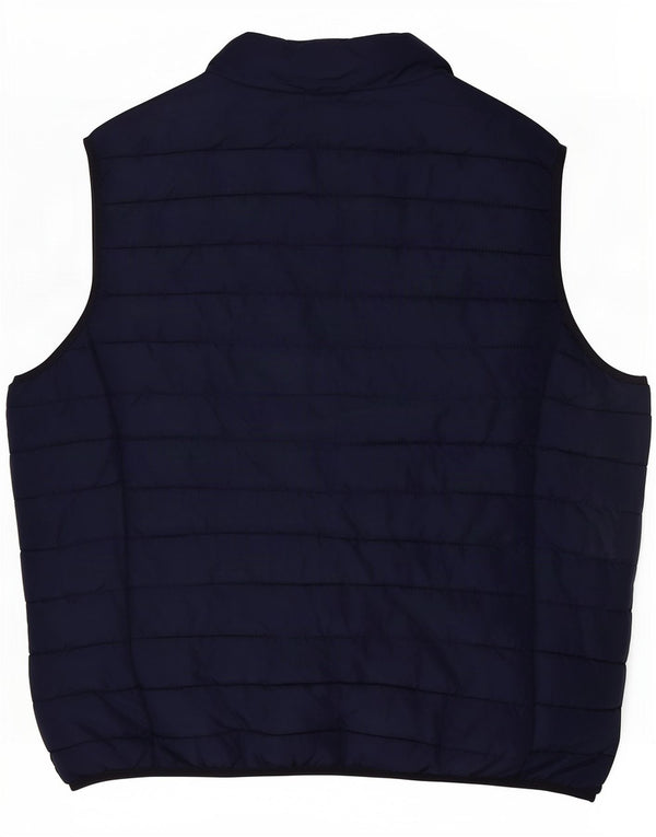 Jack & Jones Herren Wattierte Weste UK 44 2XL Marineblau Polyester