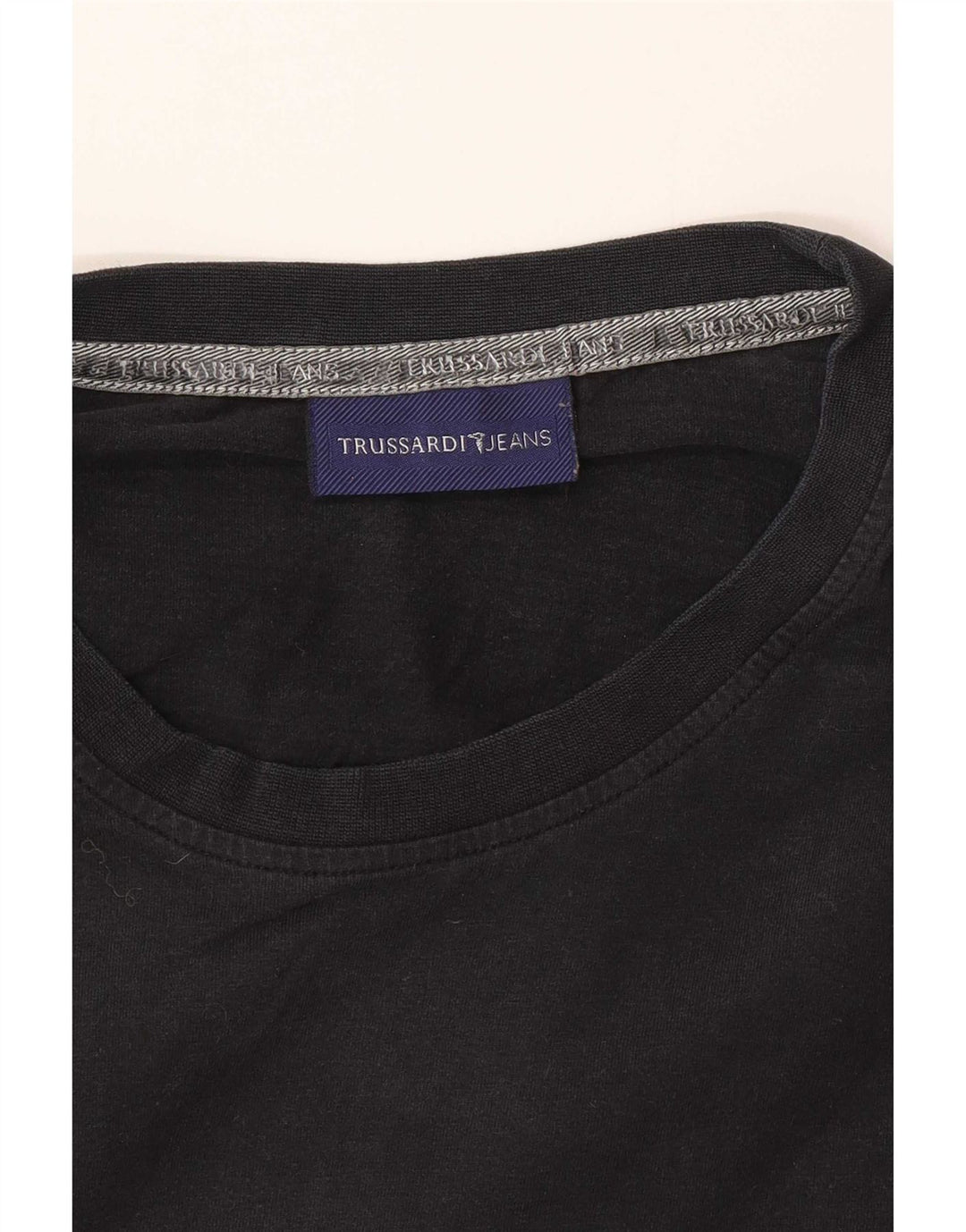 Trussardi Jeans Herren-Oberteil mit Grafik, langärmlig, Größe S, Schwarz