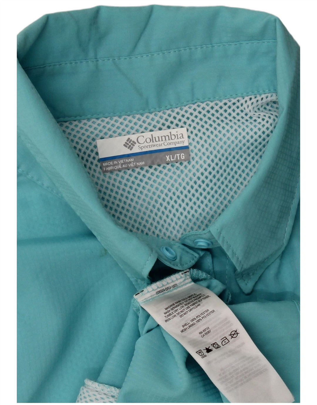 Columbia Damen Hemd UK 18 XL Türkis Polyester