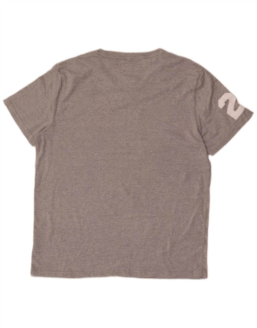 Superdry Herren Grafik-T-Shirt-Oberteil 2XL aus grauer Baumwolle