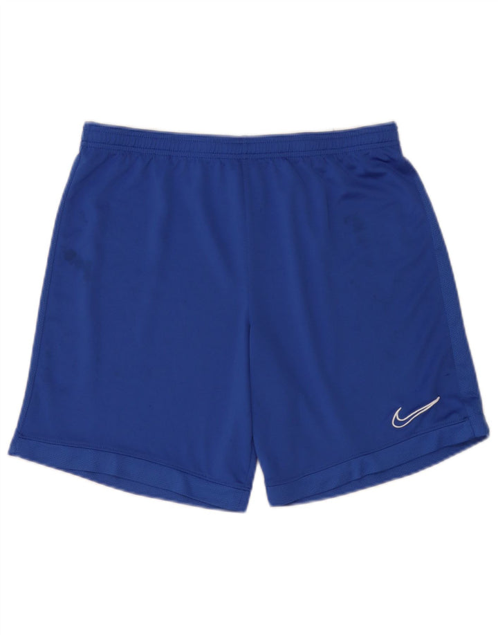 Nike Herren Dri Fit Sportshorts, Größe L, Blau, Polyester
