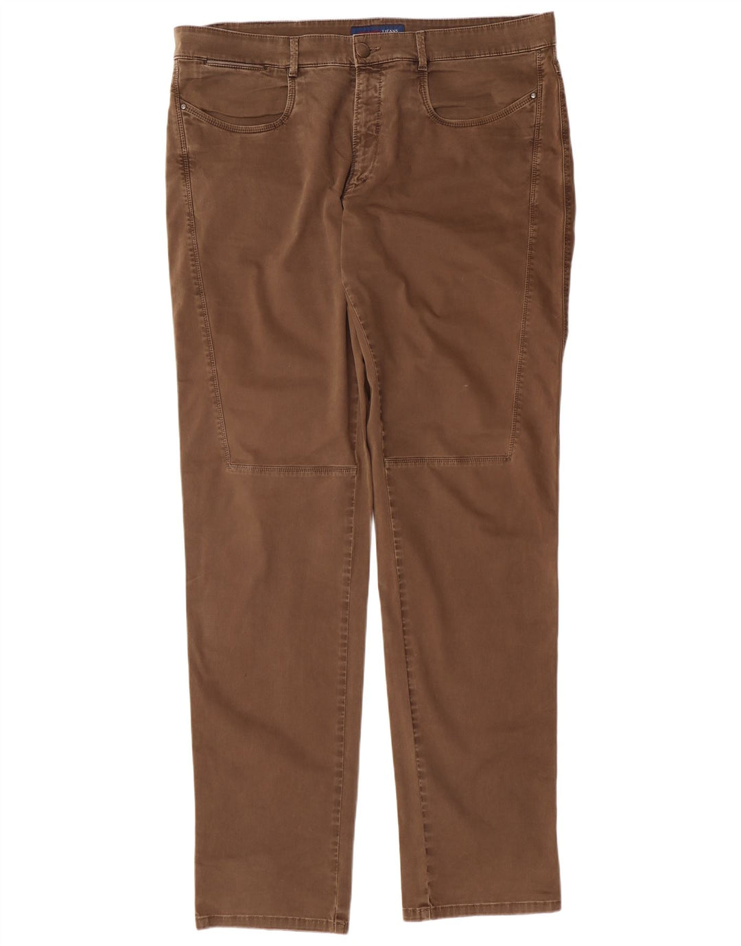 TRUSSARDI Gerade Freizeithose für Herren IT 58 3XL W40 L36 Braune Baumwolle