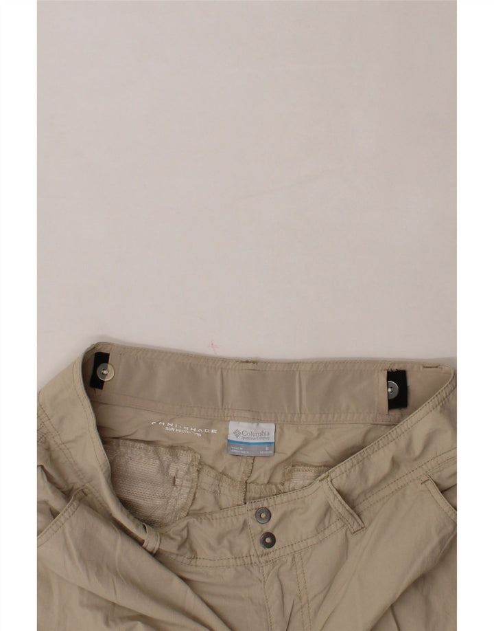 COLUMBIA Womens Omni-Shade Cargo Shorts US 8 Medium W32  Beige Polyester Vintage Columbia and Second-Hand Columbia from Messina Hembry 