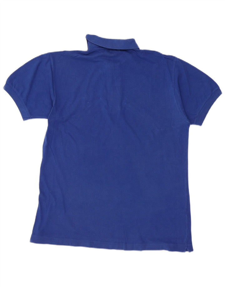 LACOSTE Herren-Poloshirt, Größe 4, mittelblaue Baumwolle